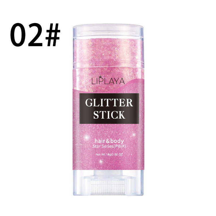 Glitter de Lentejuelas en Sombra de ojos, sombra mágica de tres colores brillantes