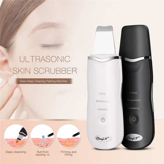 Peeling ultrasónico para el cuidado de la piel, instrumento de belleza y limpieza facial