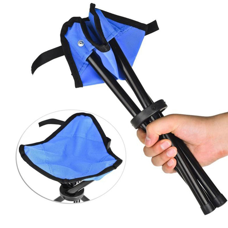 Silla plegable para acampar, fácil de plegar y fácil de transportar.