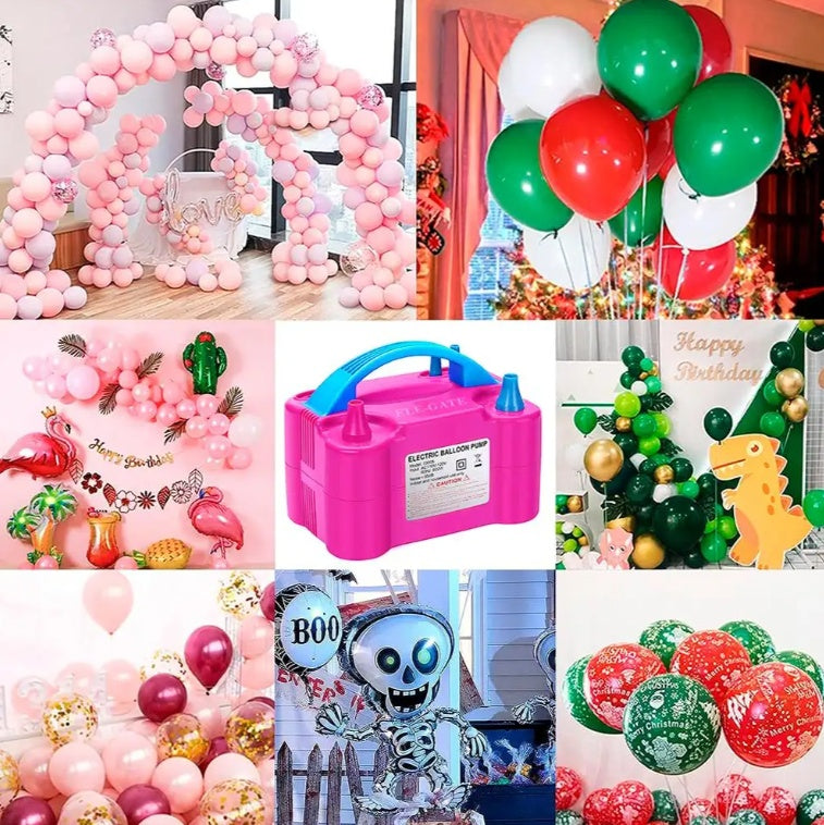 Inflador Eléctrico de Globos – Rápido, Portátil y Fácil de Usar | Ideal para Fiestas y Eventos