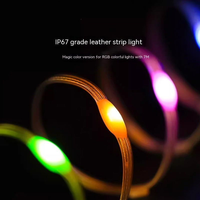 Luz para exteriores portátil y retráctil, luz tipo guirnalda para decoración de exterior, 10 mts