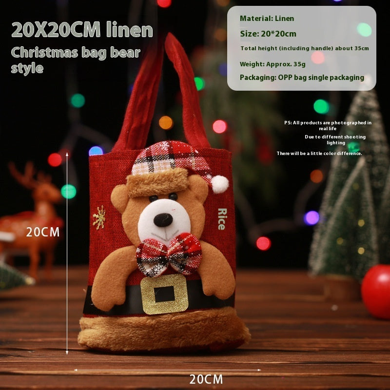 Bolsas pequeñas decorativas para navidad, ideal para decorar el arbol, ambientes festivos