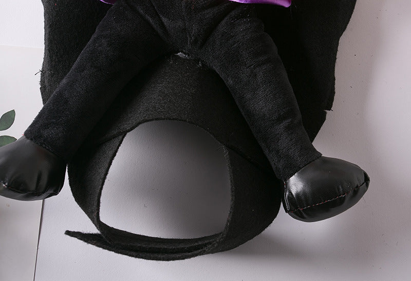 Ropa para perros y gatos de Halloween Disfraz para mascotas Divertido, disgraz hombre sin cabeza