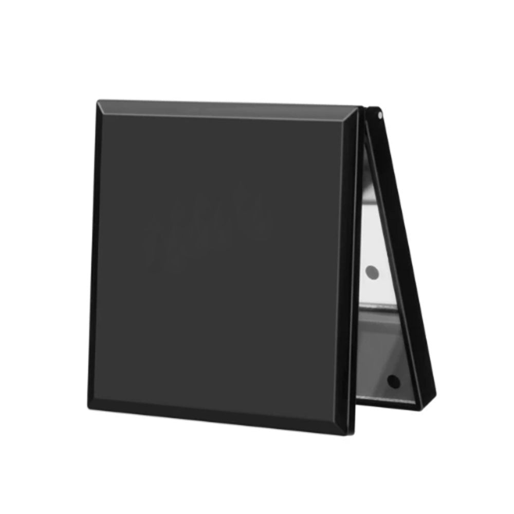 Espejo cosmético portátil plegable de doble cara con luz LED