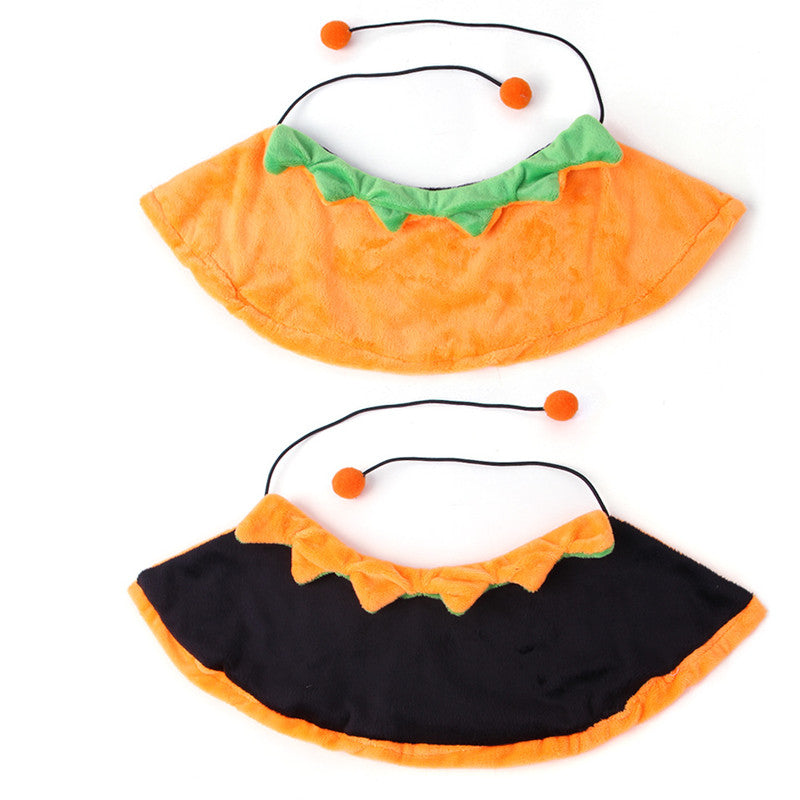 Capa de doble cara en forma de calabaza de Halloween para mascotas
