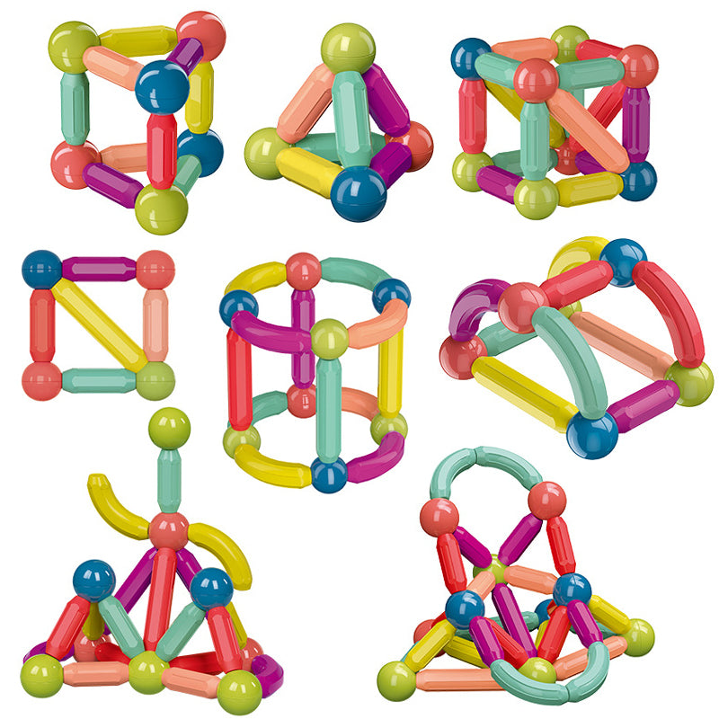 Juguetes para bebés, palo magnético, juego de bloques de construcción, juego de imanes