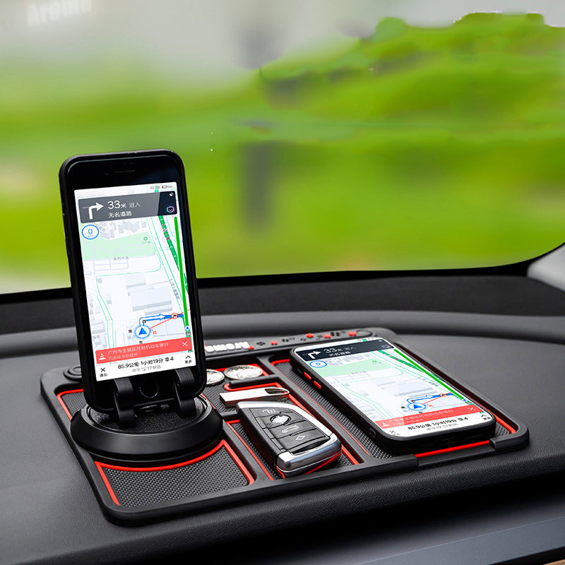 KIt de automóvil de alta calidad! Almohadilla antideslizante para teléfono de coche 4 en 1, alfombrilla antideslizante
