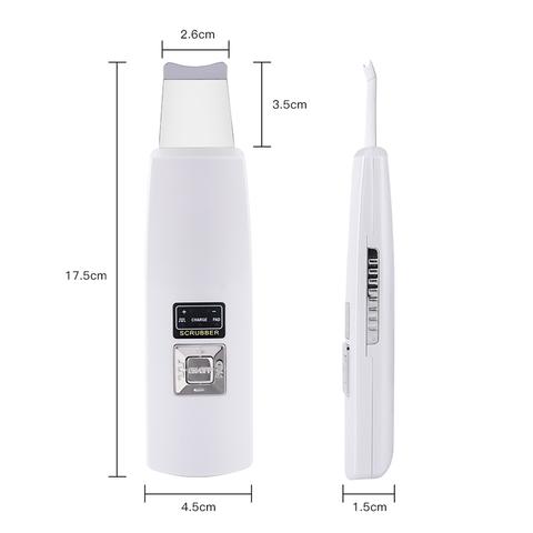 Limpiador facial ultrasónico para puntos negros y acné, masajeador vibratorio, máquina de limpieza ultrasónica 394