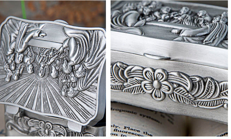 Caja de almacenamiento creativa europea de metal