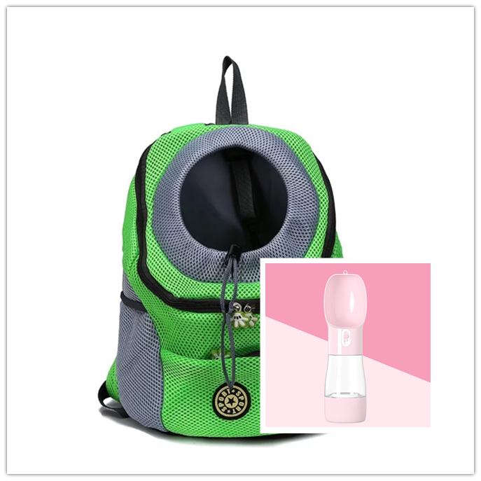 Trasportín para perros, mochila para perros, doble hombro, portátil, para viaje