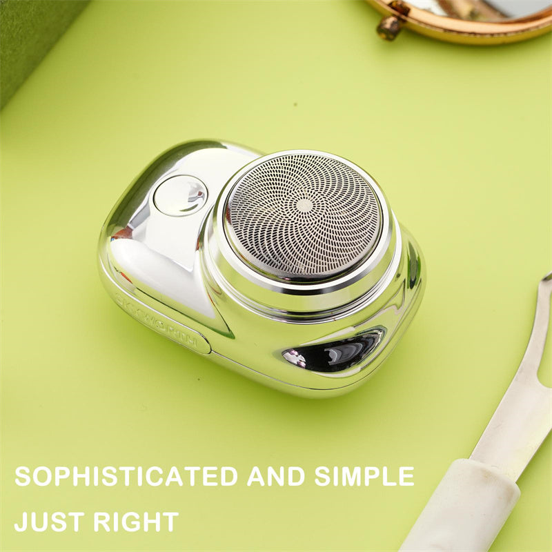 Mini afeitadora inalámbrica, portátil para hombre, recargable por USB, máquina de afeitar de tamaño pequeño, indolora, húmeda y seca