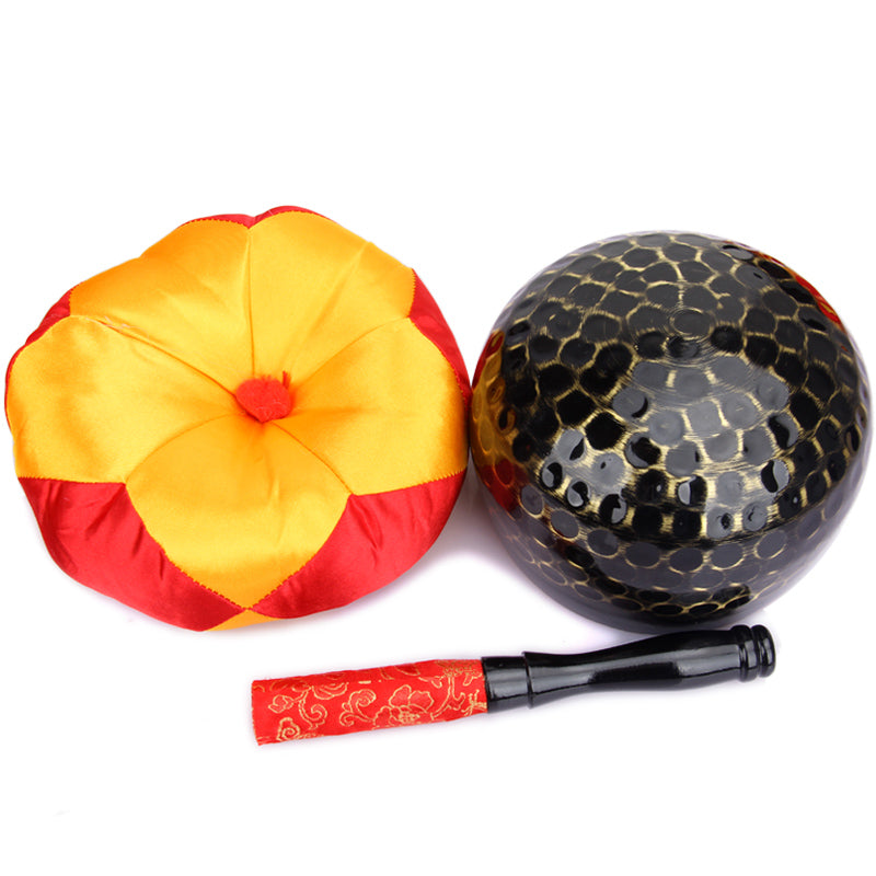 Cuenco, Carillón de cobre de loto japonés, kit de meditación, cuenco japones