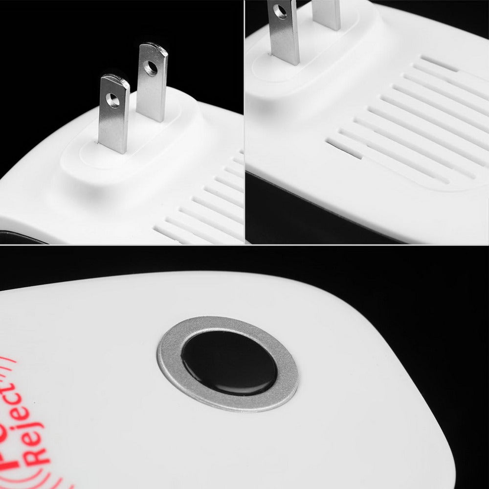 Repelente electrónico ultrasónico, saludable, recargable, repelente de mosquitos, insectos, repelente de ratones, práctico enchufe