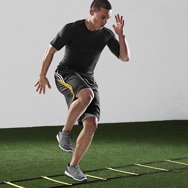 Escaleras de entrenamiento de agilidad de fútbol, escaleras de escala de velocidad, correas de nailon, equipo de Fitness