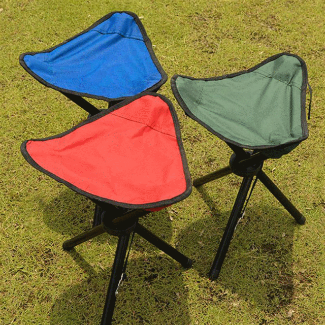 Silla plegable para acampar, fácil de plegar y fácil de transportar.