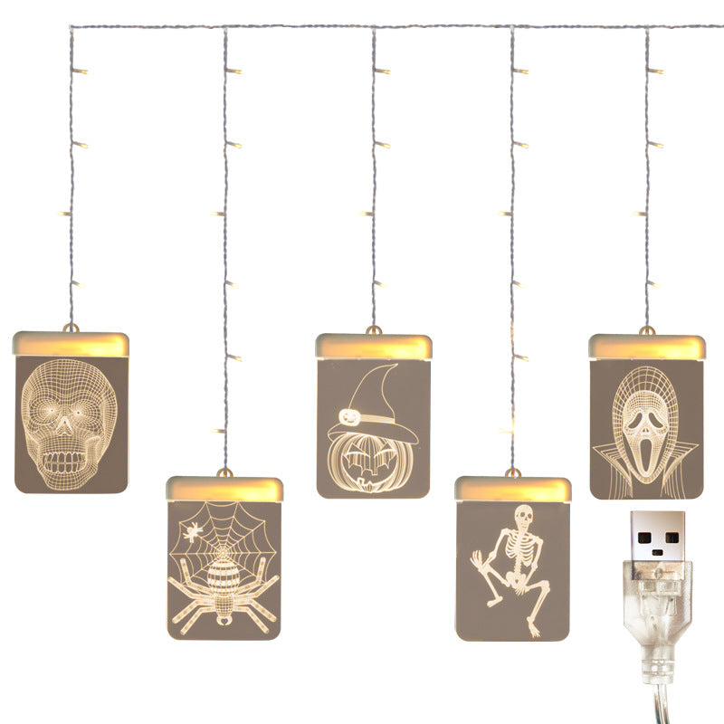 Luz LED de carámbano para decoración de Halloween