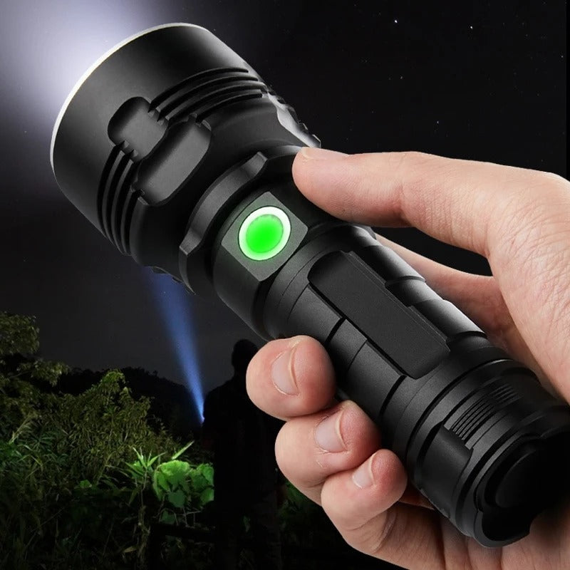 Linterna robusta que enfoca la lámpara de xenón al aire libre; Lampara LED brillante estupenda recargable de la luz de destello llevada