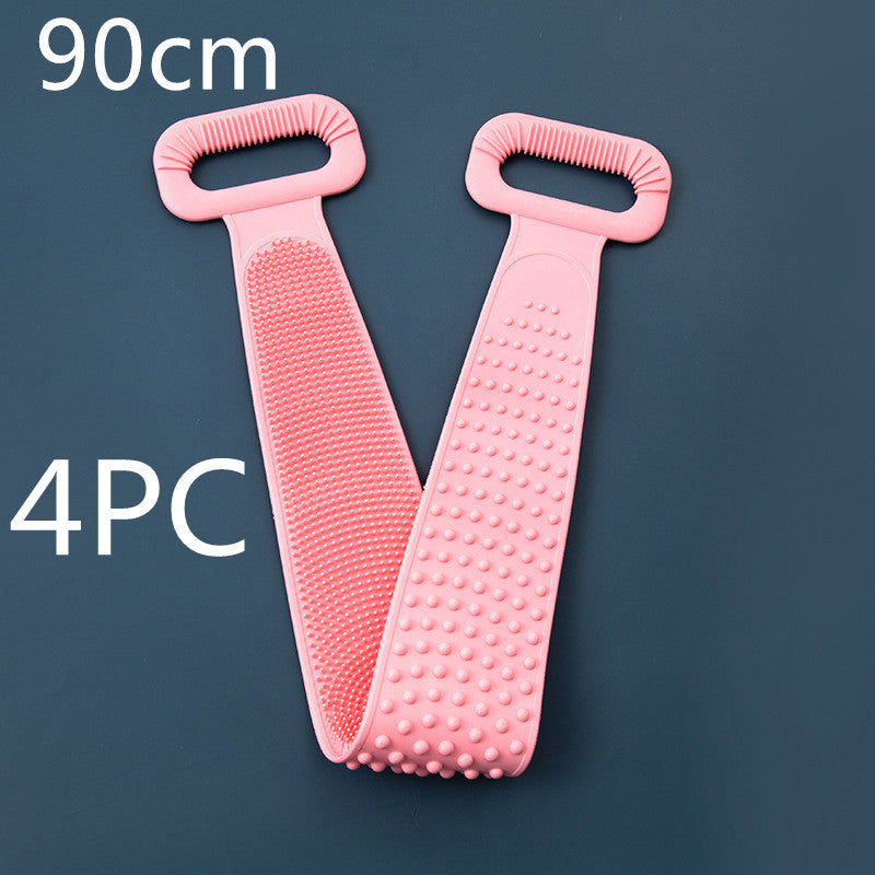Toalla frotadora para tu cuerpo, toalla de silicona para frotar tu cuerpo, cepillo capilar