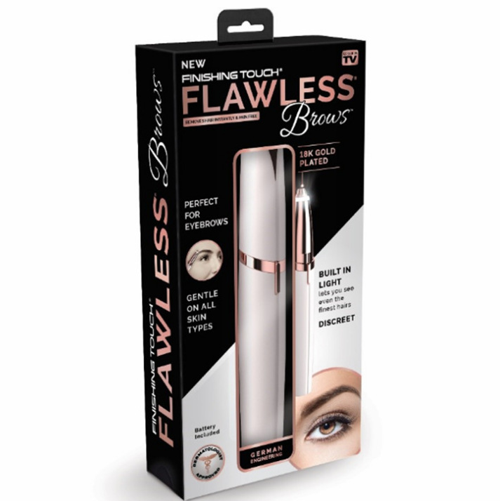 Removedor de pelos, para modelar y afinar cejas, eléctrico Flawless Brows, embellecedor y diseño de cejas