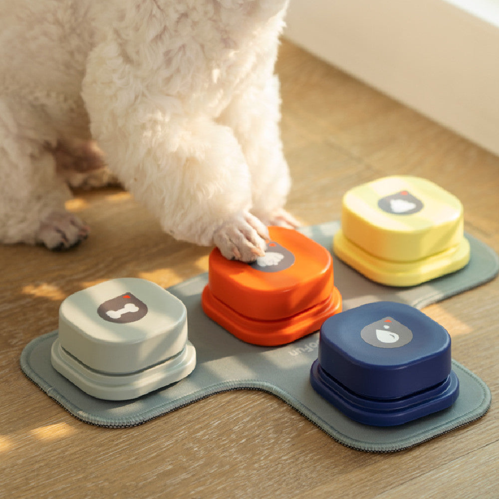 Botón de Comunicación Grabable para Perros y Gatos – ¡Diles “Comida”, “Paseo” o “Jugar”!