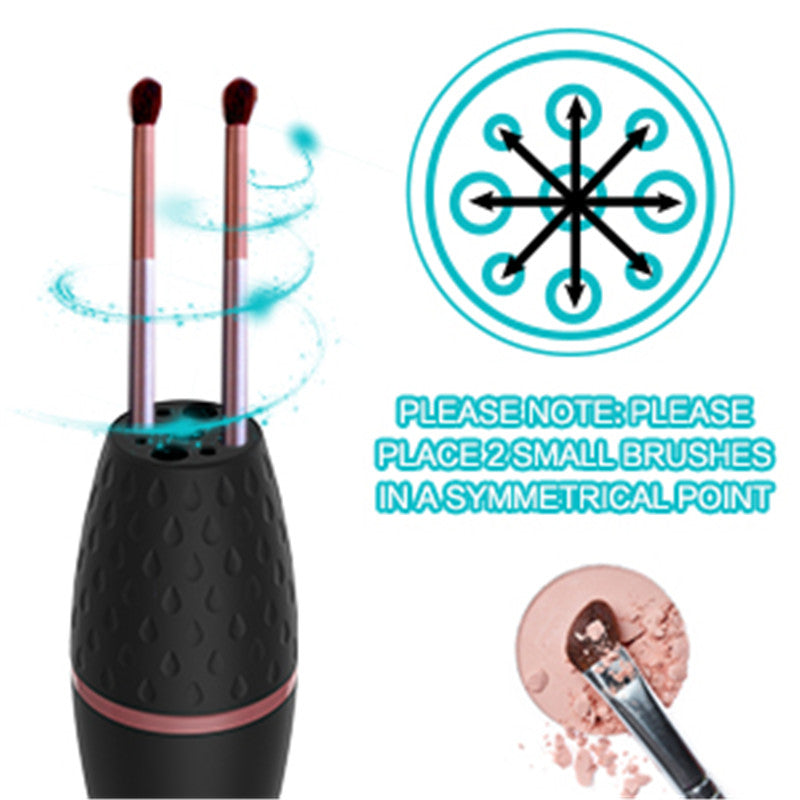 Limpiador de brochas de maquillaje eléctrico.