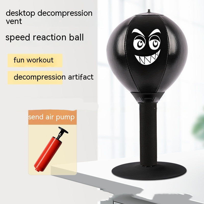 Punching Ball Infantil de Escritorio | Bola de Boxeo Antiestrés con Ventosa – con Bomba de Aire