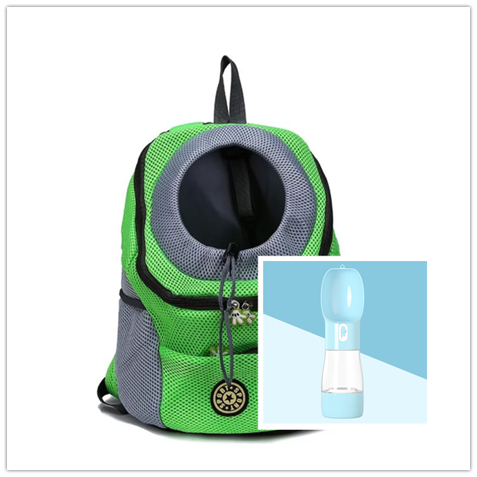 Trasportín para perros, mochila para perros, doble hombro, portátil, para viaje