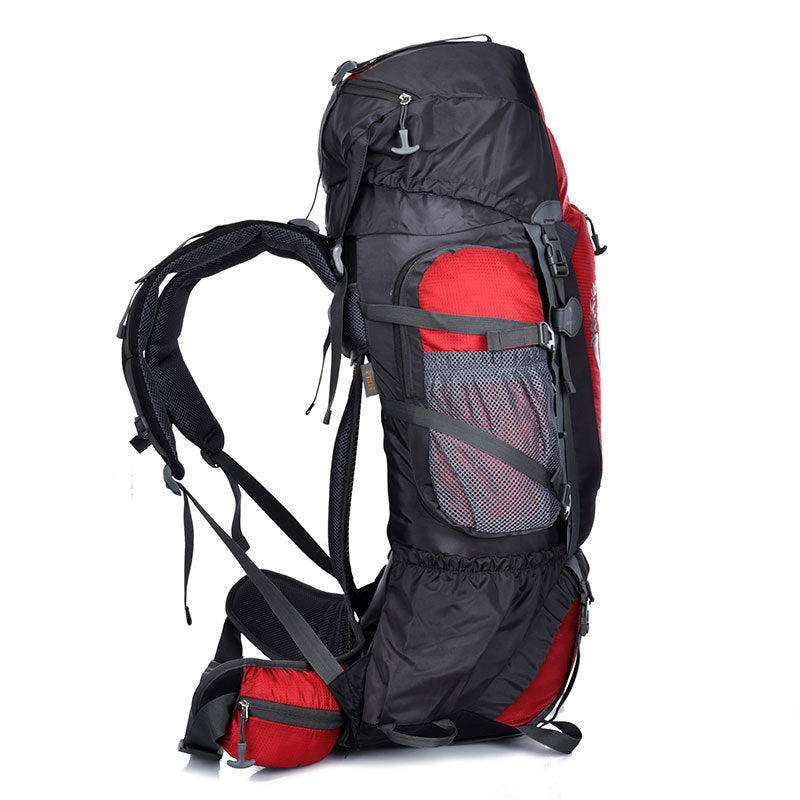 Mochila de montañismo profesional 80L85L mochila al aire libre viaje senderismo al aire libre camping burro tiendas de campaña bolsa
