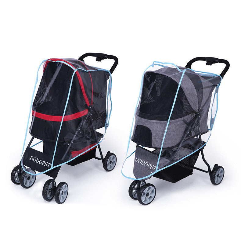 Cubierta de lluvia para carro de mascotas, cubierta para la lluvia, cochecito de bebé, impermeable, cochecito para perros, cubierta para la lluvia, cubierta para el viento