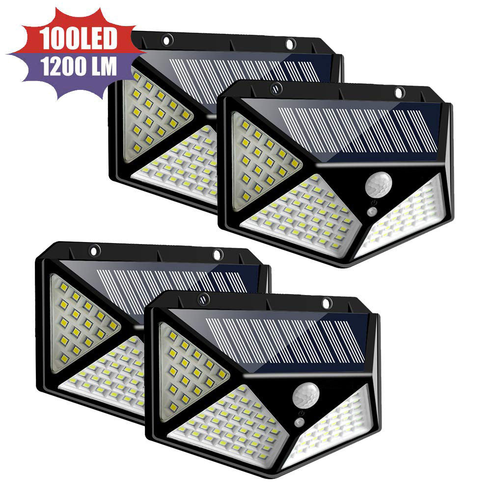 Lámpara de pared solar de 100 LED