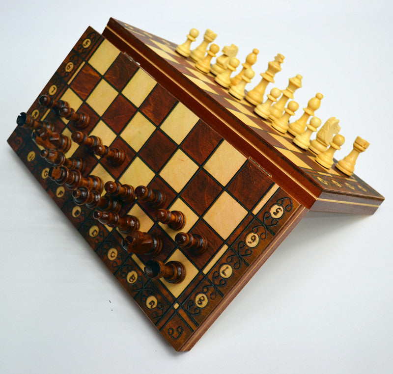 Juego de ajedrez Juego de ajedrez 3 en 1 magnético de Madera de Alta Calidad Juego de ajedrez