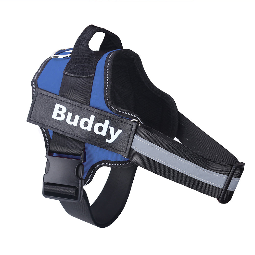Arnés para perro personalizado, sin tirones, reflectante, transpirable, ajustable