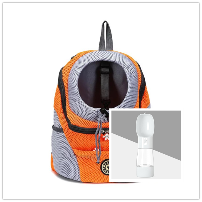 Trasportín para perros, mochila para perros, doble hombro, portátil, para viaje