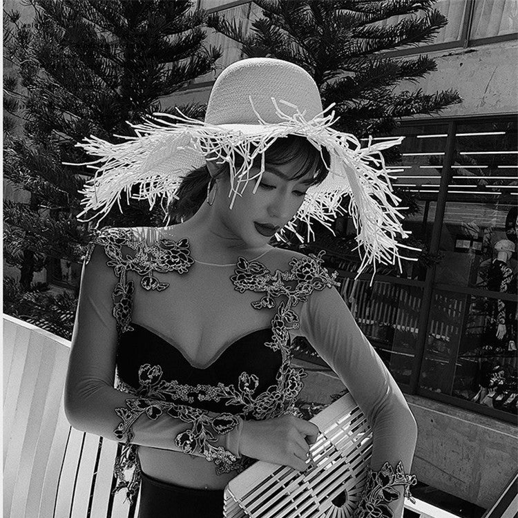 Sombrero de playa tipo cúpula, Sombrero Fashion y elegante para tu outfit de playa, escenario casual y cómodo