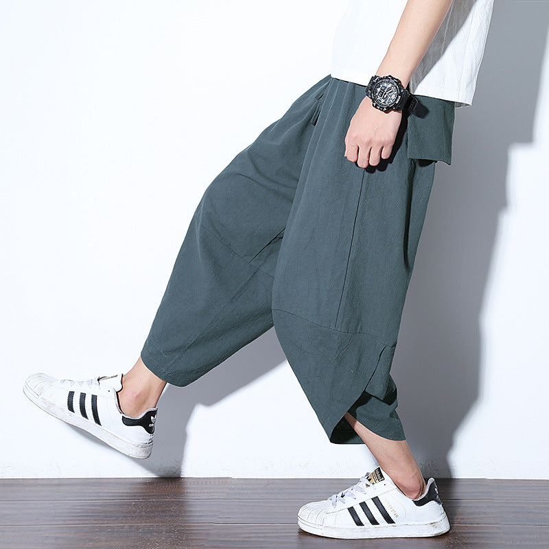 Pantalón Harem Hombre Vintage | Estilo Europeo Relajado