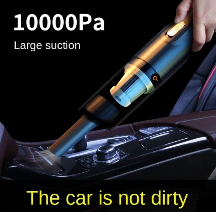 Aspiradora de auto, 120 W, 12000 Pa, recargable, de mano, multifunción, para el interior del coche.