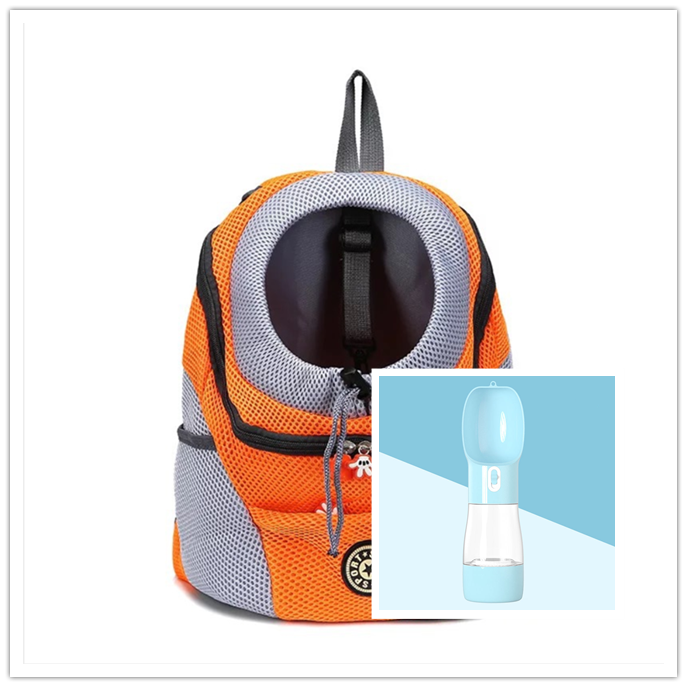 Trasportín para perros, mochila para perros, doble hombro, portátil, para viaje