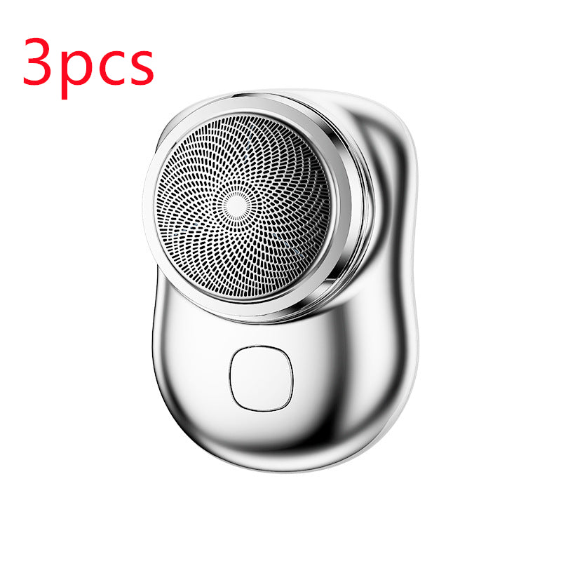 Mini afeitadora inalámbrica, portátil para hombre, recargable por USB, máquina de afeitar de tamaño pequeño, indolora, húmeda y seca