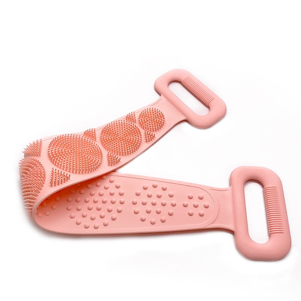 Toalla frotadora para tu cuerpo, toalla de silicona para frotar tu cuerpo, cepillo capilar
