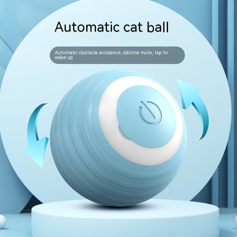 Bola rodante que rebota en movimiento automático, juguete elegante para Gato