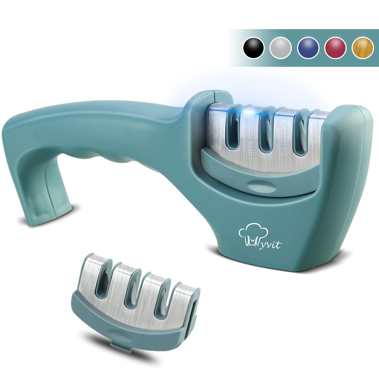 Afilador de Cuchillos de Acero y Diamante | Precisión y Larga Duración