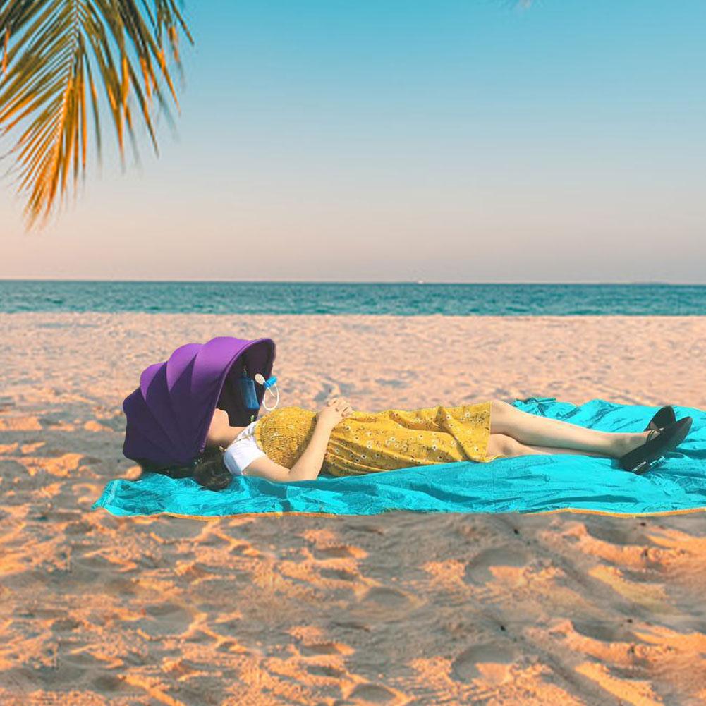 sol Sombrillas de playa al aire libre para cubrir rostro y cuello, maravillosas sombrillas para la exteriores
