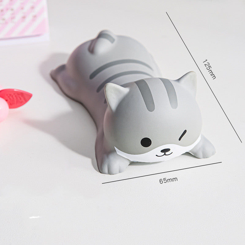 Mouse Pad, Alfombrilla de ratón de descompresión de apoyo, ergonómico, suave de muñecos divertidos, gatos, cerdo