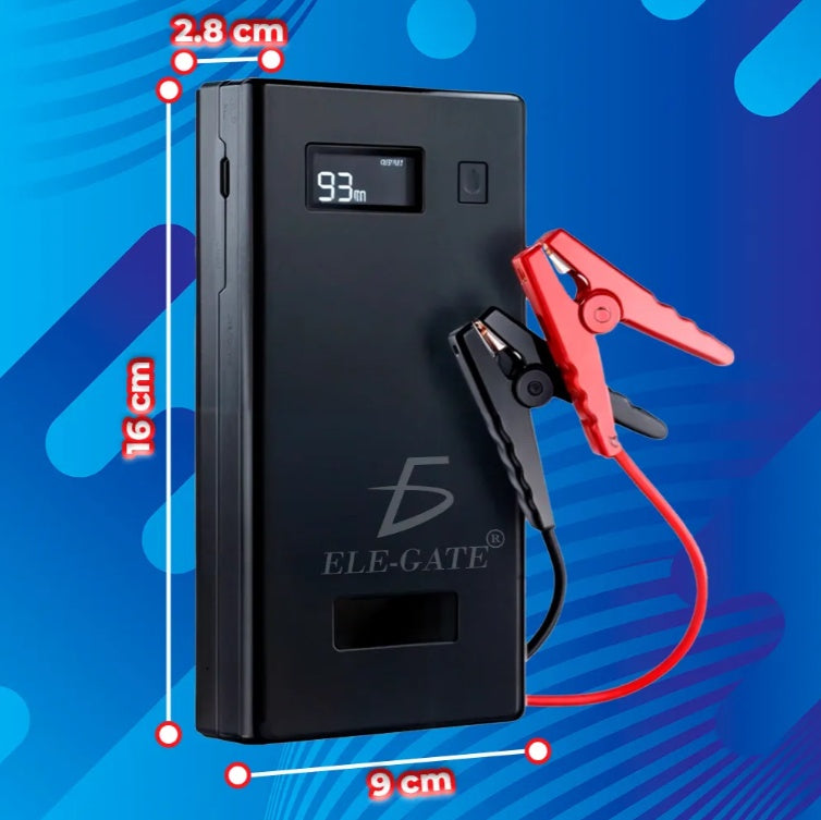 Arrancador Portátil 7200mAh con Carga Rápida – Seguridad para tu Auto y tus Dispositivos