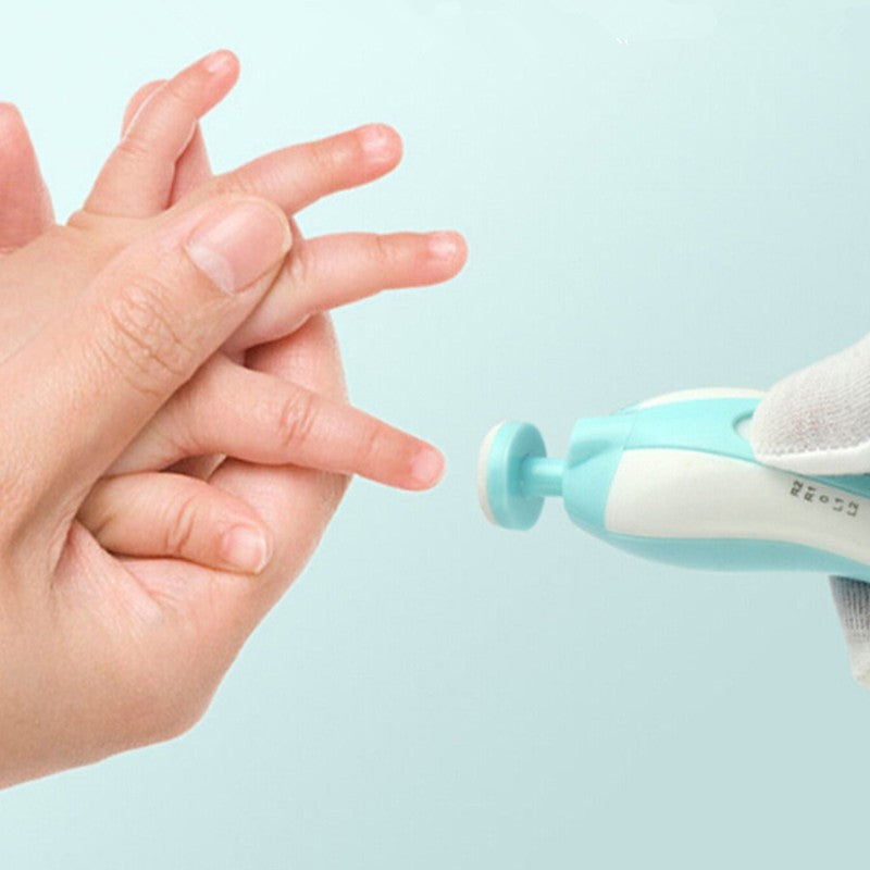 Pulidor de uñas eléctrico multifuncional anti arañazos para bebés y niños, recortadora 6 en 1 eléctrica
