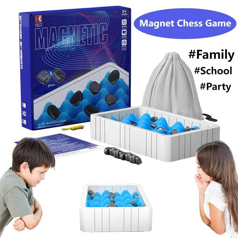 Juego de ajedrez magnético con piedras magnéticas, juego de mesa, juguete para niños, juego de batalla educativo, regalo de Navidad