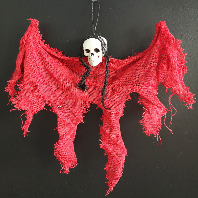 Decoración de calavera de Halloween; Muñeco decorativo para fiestas de terror