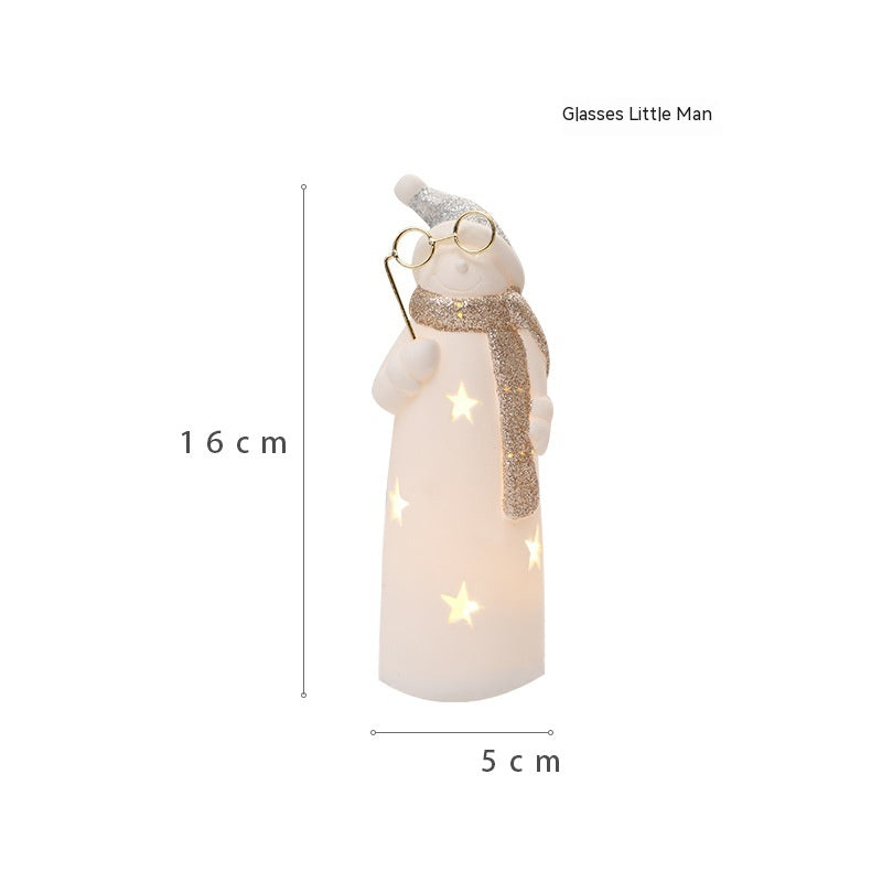 Lámpara luminiscente de regalo para niños con decoración navideña