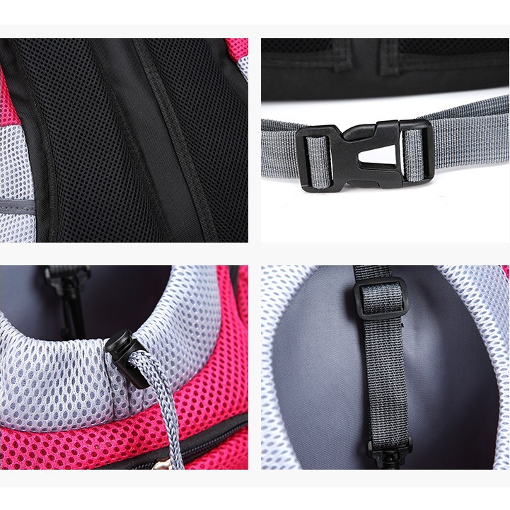 Trasportín para perros, mochila para perros, doble hombro, portátil, para viaje
