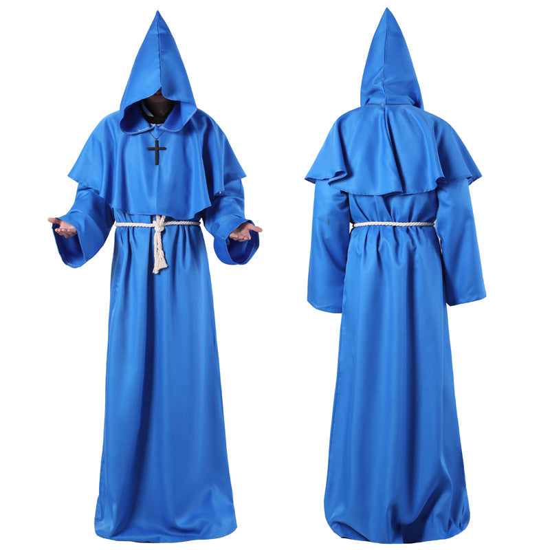 Disfraz de Halloween Disfraz de mago frágil medieval para adultos